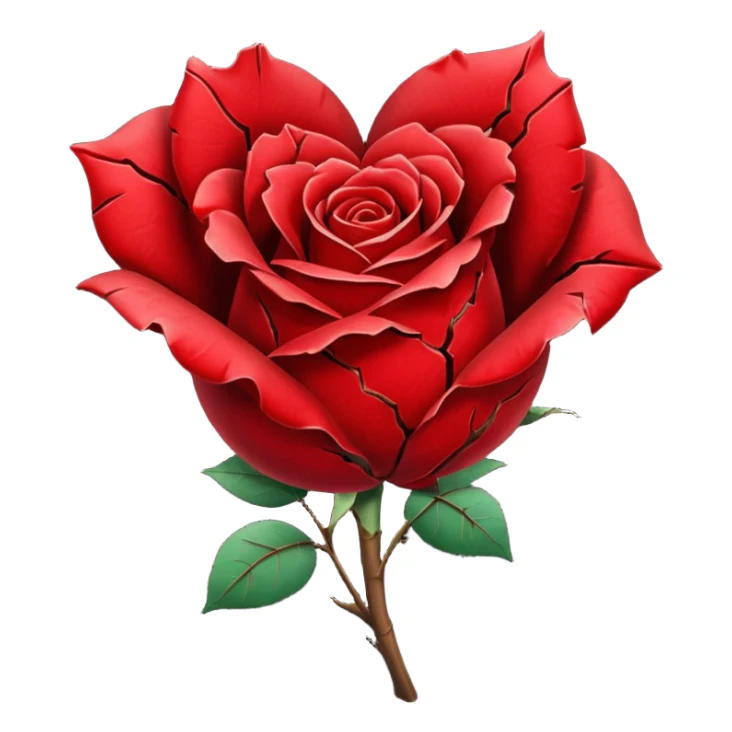 Put The 💔 Emoji And 🥀 Emoji Together In One Image sticker