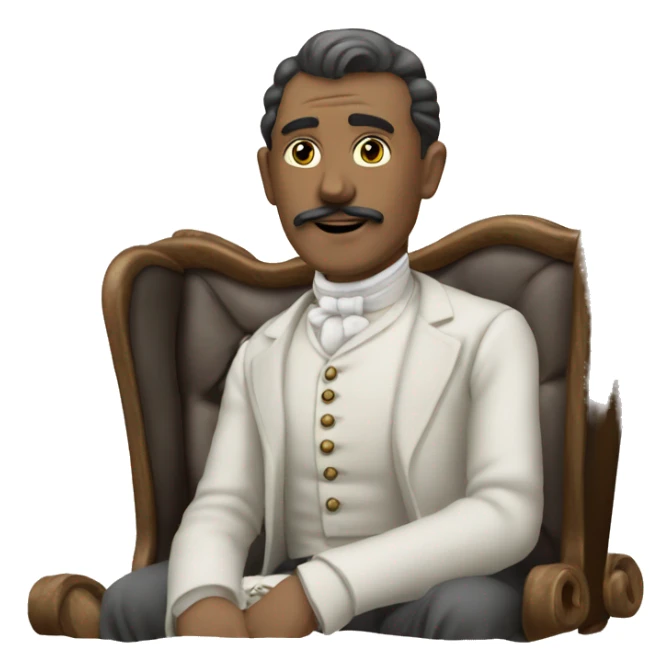 Victorian man seat on the carry on sticker