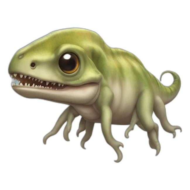 tyrannosaurus rex squid sticker