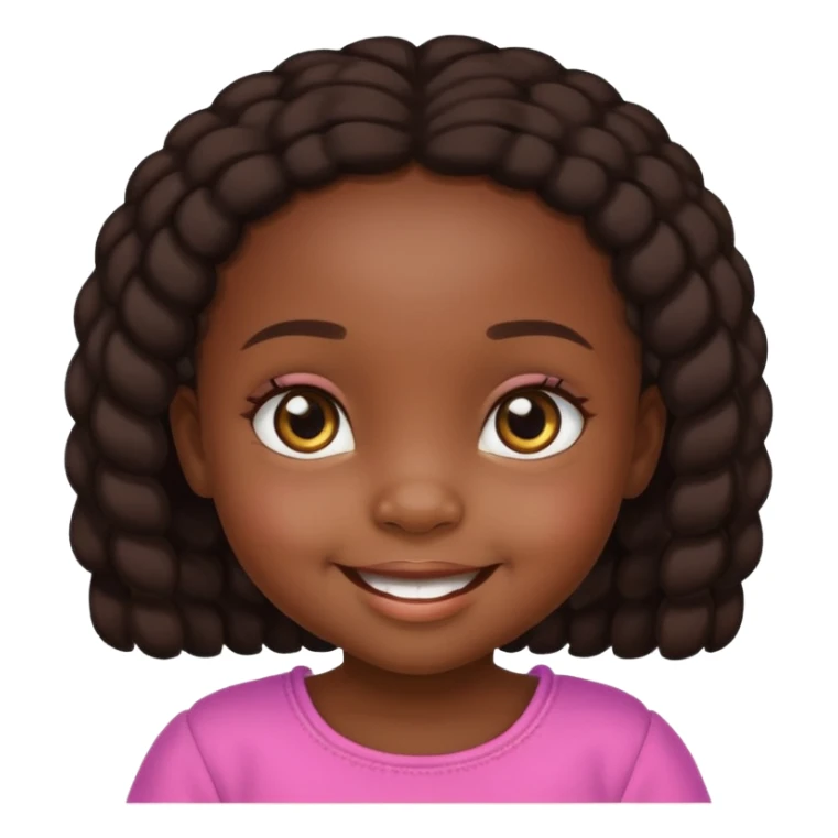 African baby girl sticker