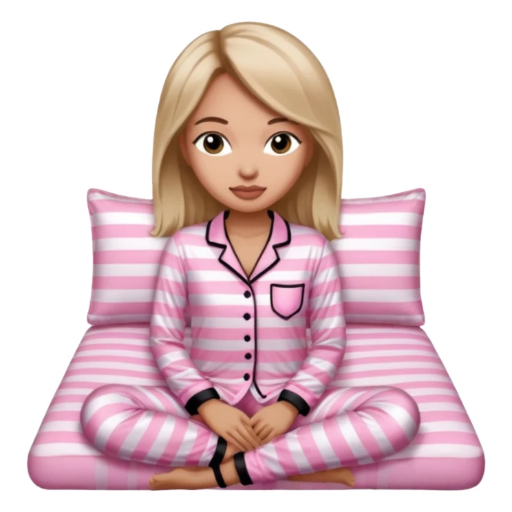 victoria secret pjs light pink and black stripes women sticker