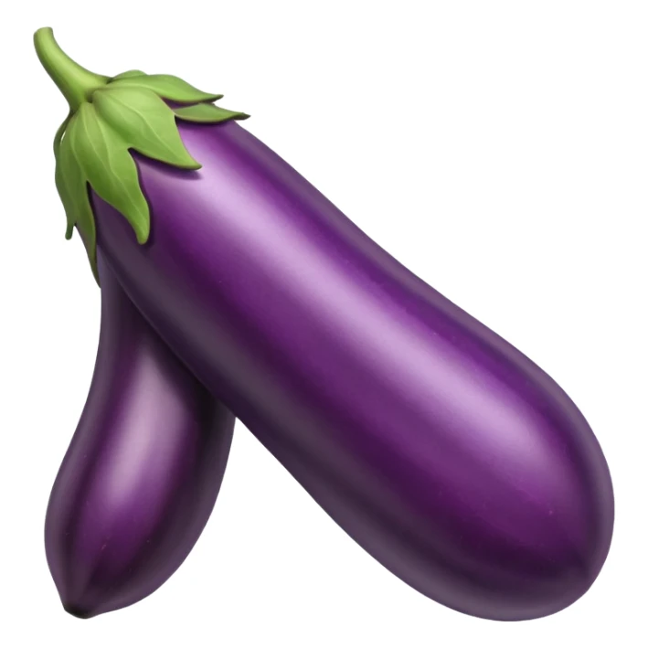 Long eggplant with veins vascular bulging veins vein running down side sticker
