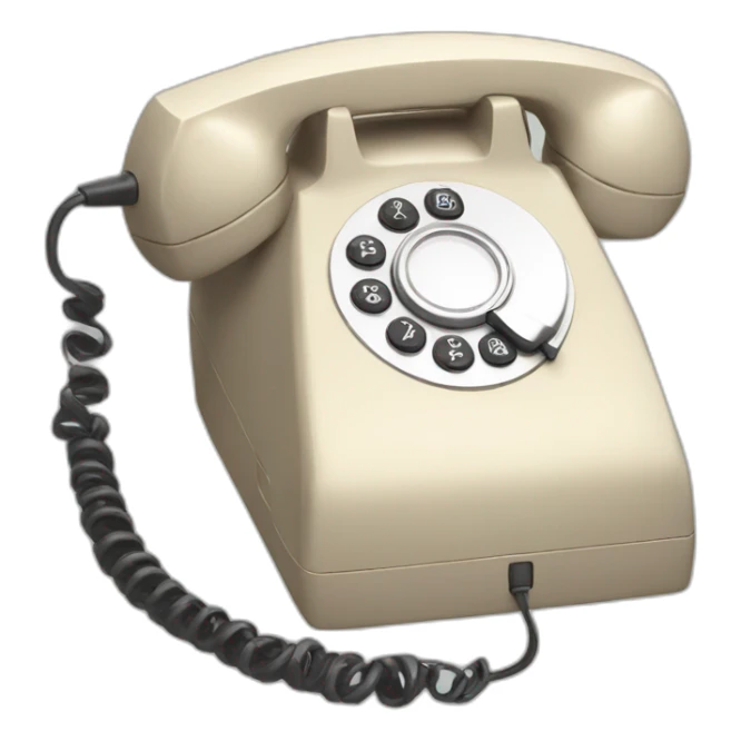 touch tone telephone sticker