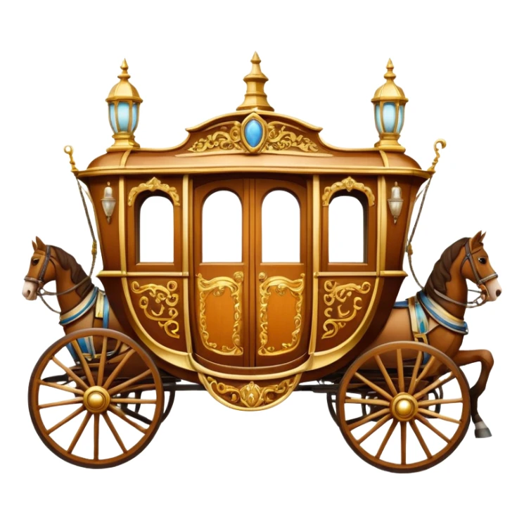 huge-horse-drawn-fancy-french-stagecoach-caravan sticker