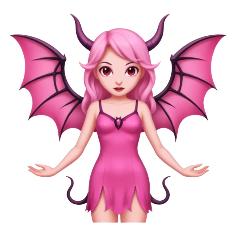 succubus pink dress sticker
