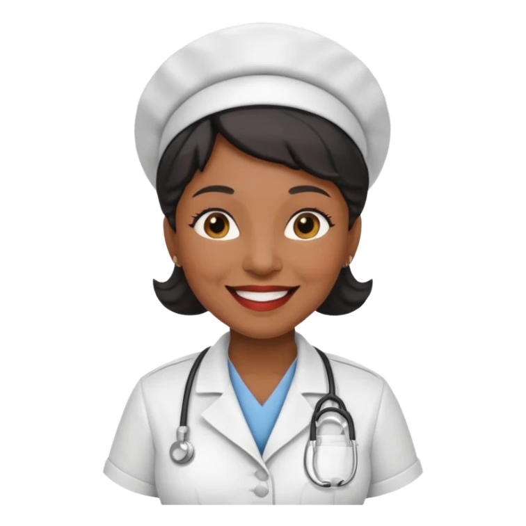 old black woman nurse sticker