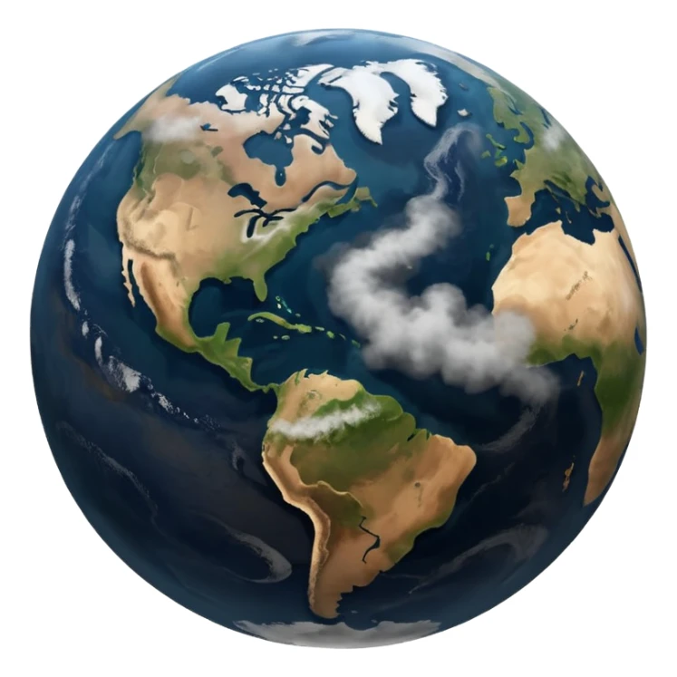 Pollution on earth and earth surface should seen more polluted  the view should be from outer space  sticker