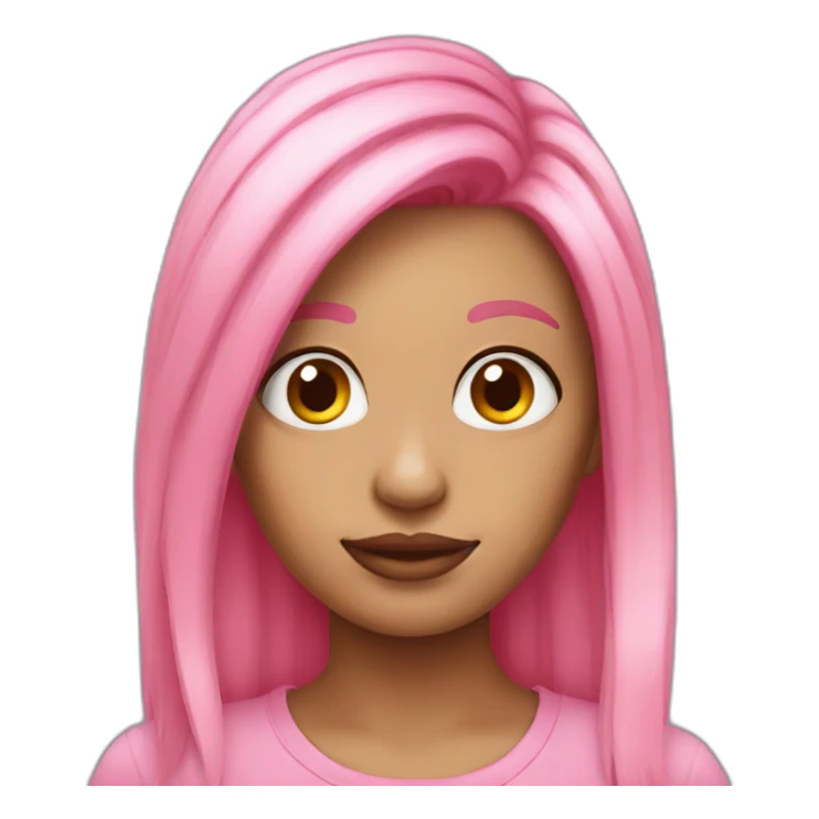 very-ugly-girl-pink-hair sticker