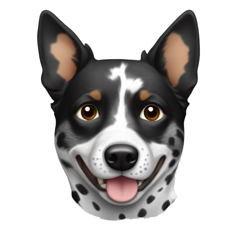 Black and white spotted Australian cattle dog sticker