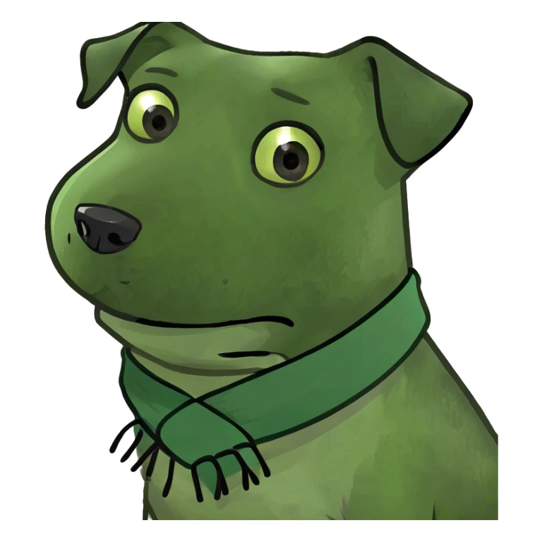 Perro negro con ojos marrones de pelo corto solo la cara y algo del cuello  sticker