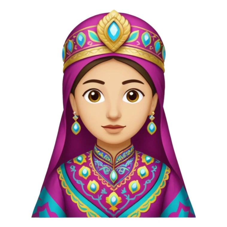 azerbaijan traditional dress sticker