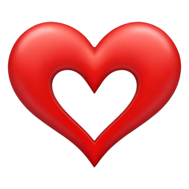 upside down heart with the point at the top sticker