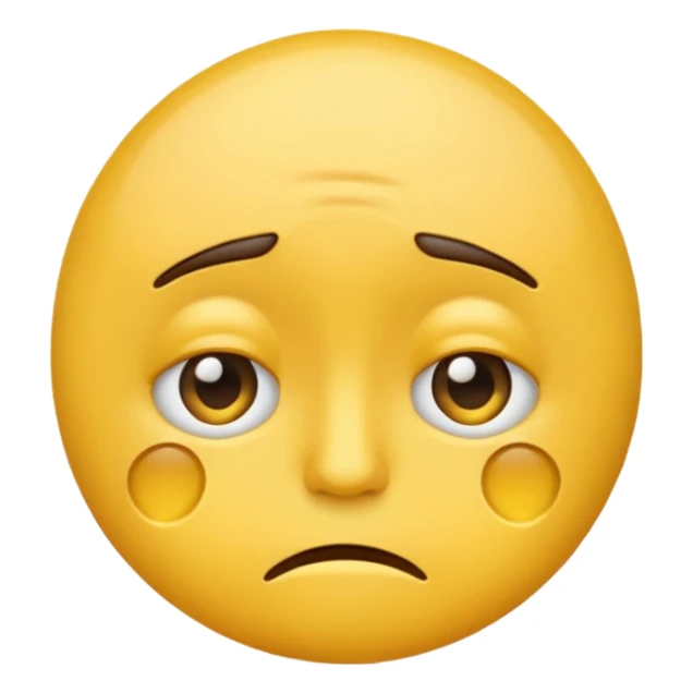 Emoji de cansado y triste sticker