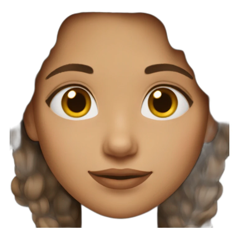 irina girl brown hair sticker