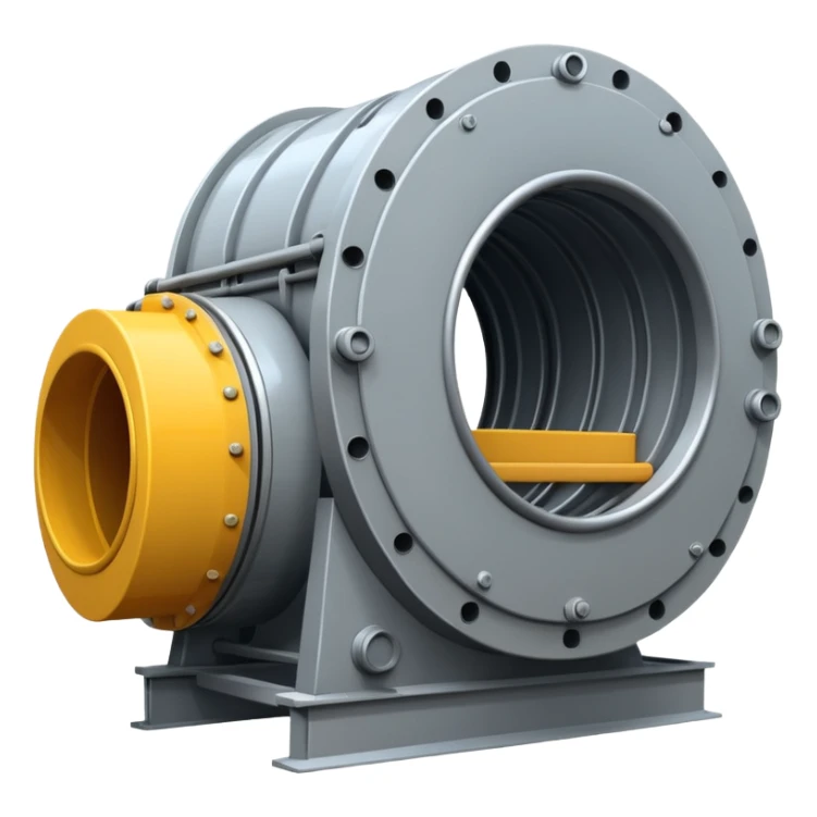Emoji-style illustration of a tunnel boring machine, flat vector look, bold outlines, minimal details, no background sticker