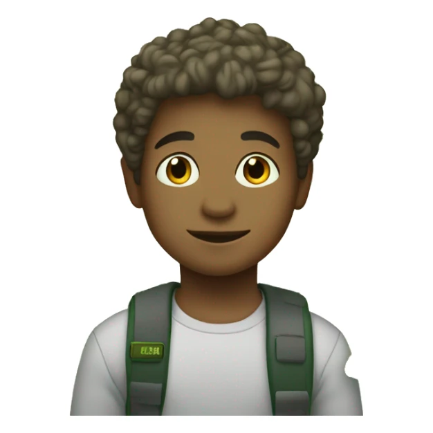 a young white boy in San Francisco with broccoli for hair sticker