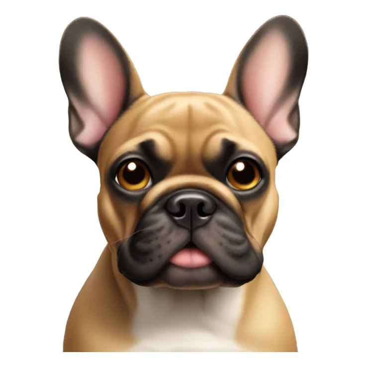 Black and tan French bulldog sticker