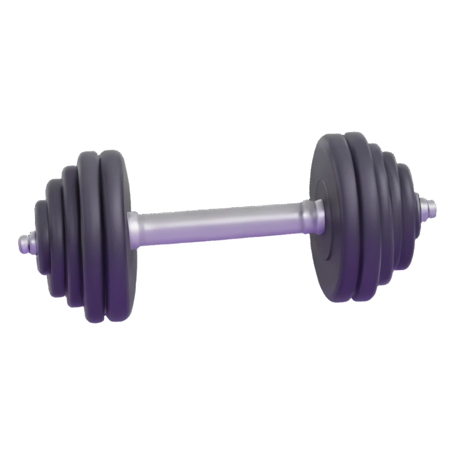metal gym dumbbell sticker