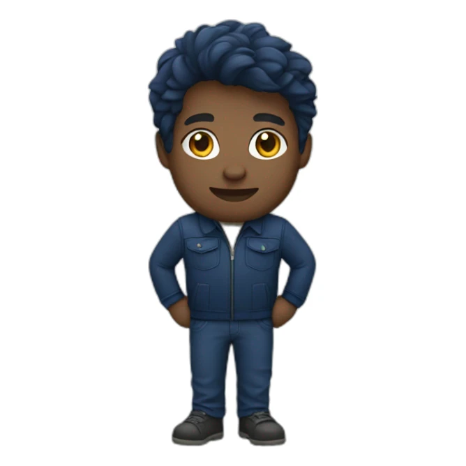 Product owner dark blue outfit sticker