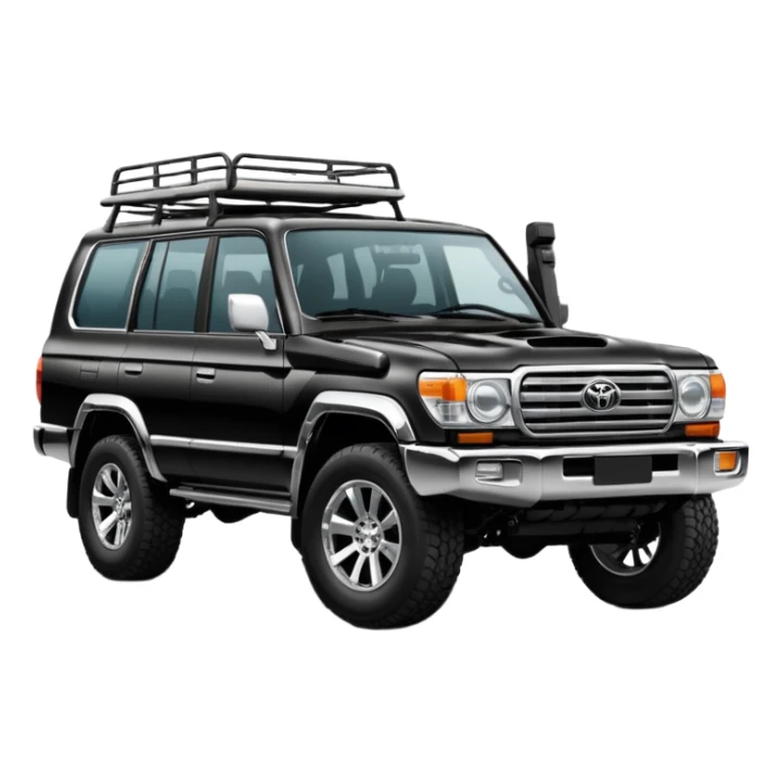 Toyota landcr new model black color modified sticker