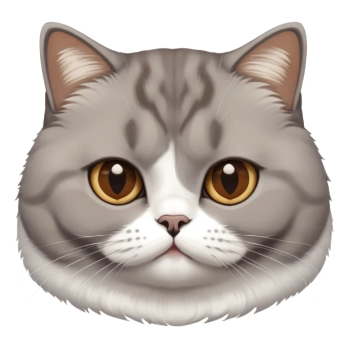 British Shorthair Brown to White sticker