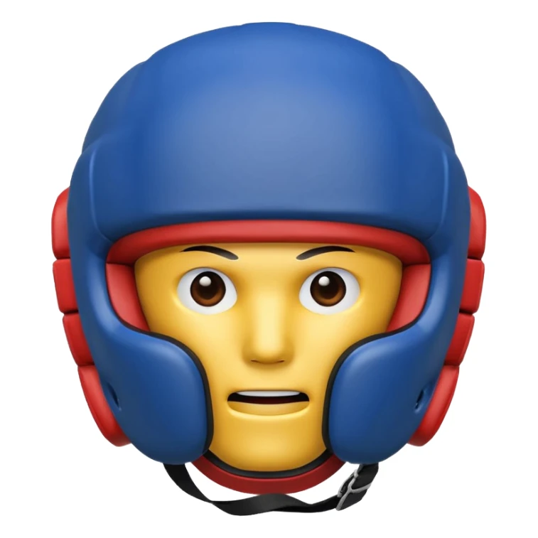MMA headgear object icon, protective sparring helmet, padded texture, 3D cartoon, mobile game icon style, centered, clean background, no text, no watermark sticker