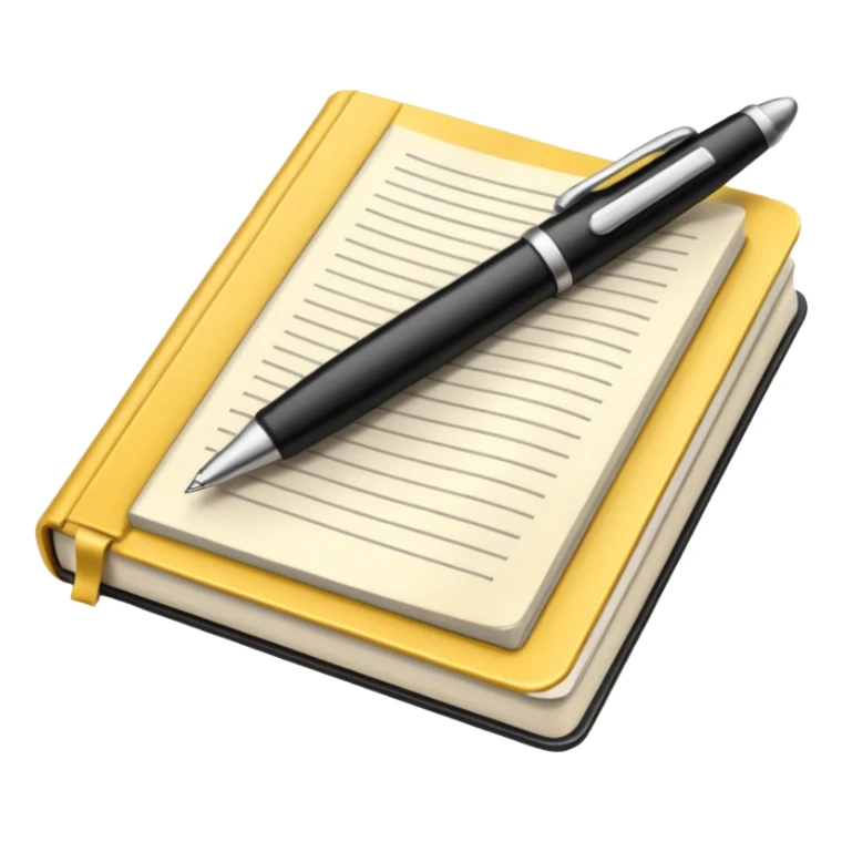 pen resting diagonally across an open textbook sticker