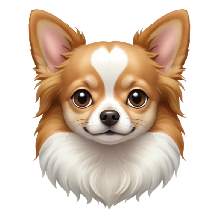Chihuahua tricolor longhair  sticker