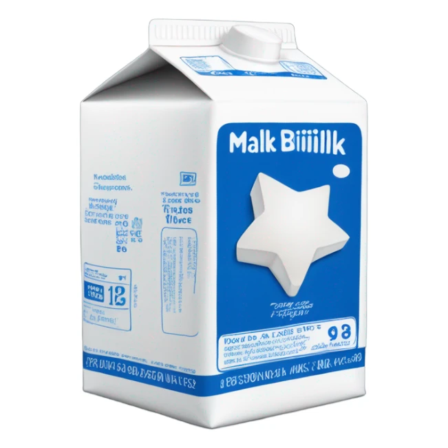milk carton sticker
