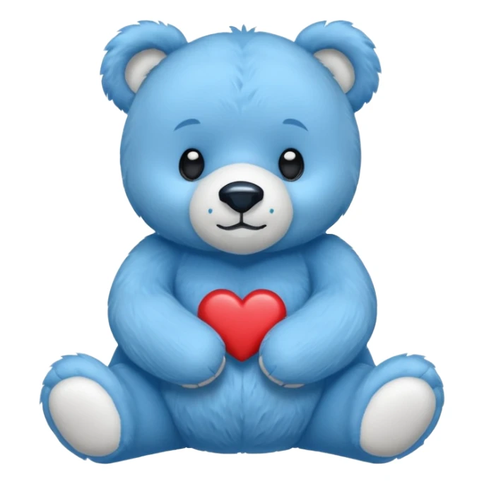 a blue bear with the diabetes awareness symbol sticker