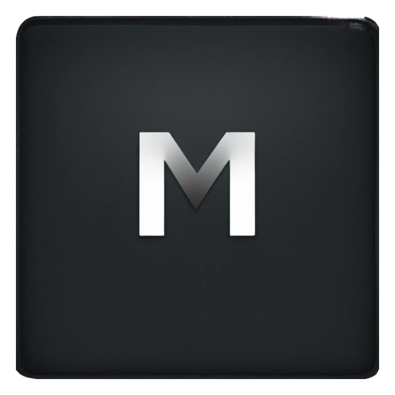 Black square with EQ written in the middle sticker