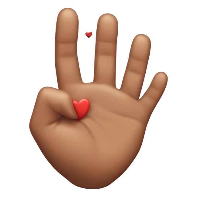 Corazón con las manos con el nombre carolín sticker