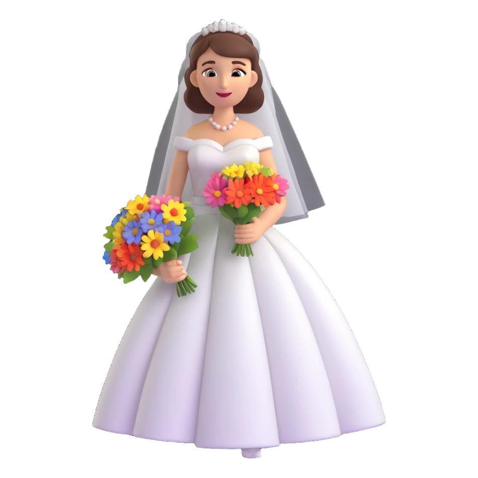 happy bride planning her wedding, sitting with a notebook and flowers sticker
