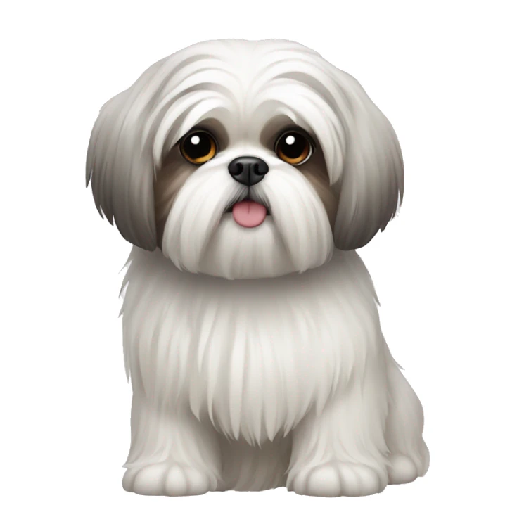 White shih tzu  sticker