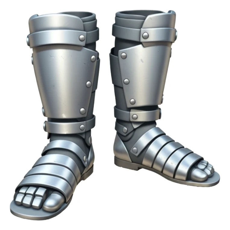  Feet armor Emoji fantasy pixel art style sticker