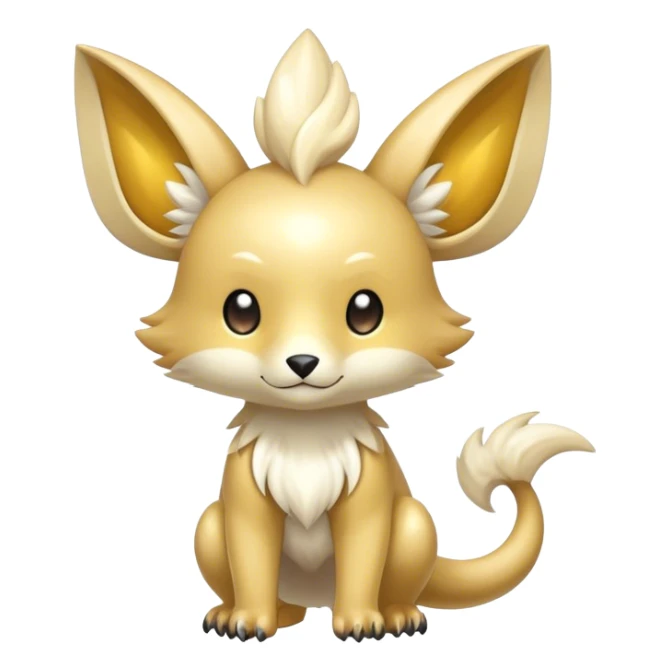 Cute cool shiny fantasy animal hybrid Fakemon full body sticker