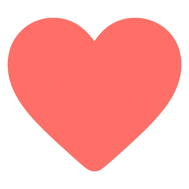 colored icon of a heart sticker
