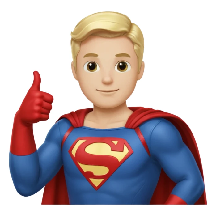 Homelander in his superhero suit doing thumbs up  sticker