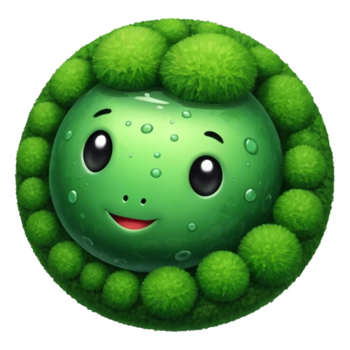 marimo moss ball sticker