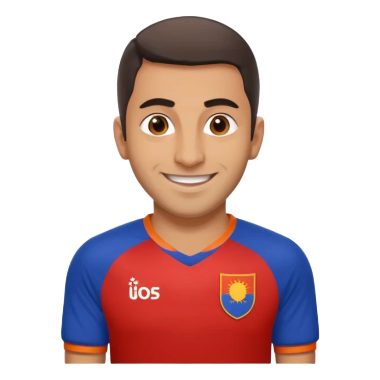 Armenian male with Armenian soccer jersey sticker