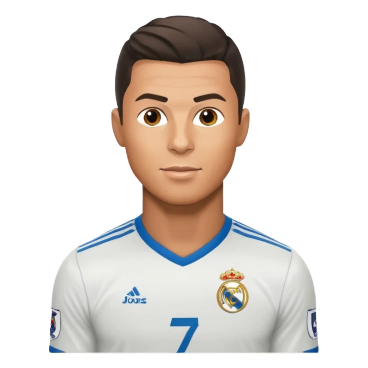 Cristiano Ronaldo, famous footballer sticker