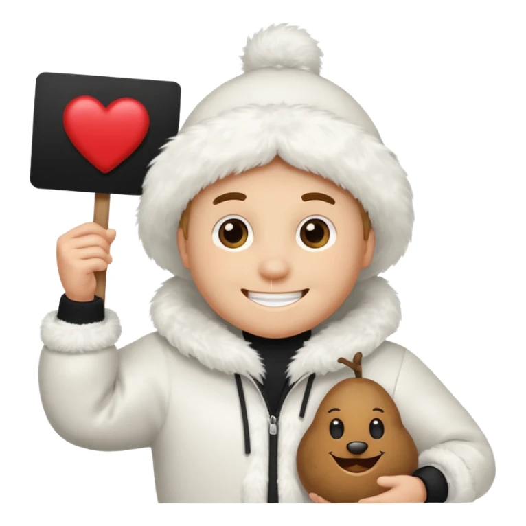 Spud McKenzie holding a sign that says "NP" sticker