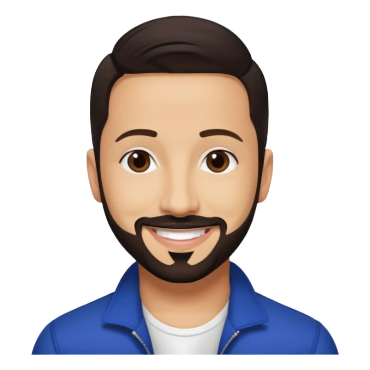 AJ McLean from Backstreet Boys with dark brown hair sticker