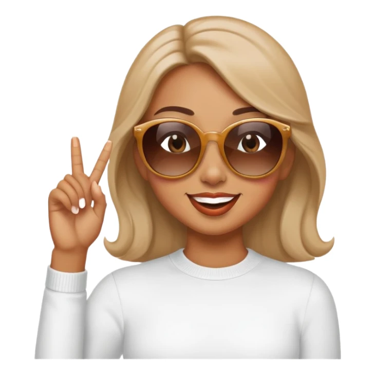 
Face Blowing a Kiss with Smiling Eyes and Sunglasses sticker