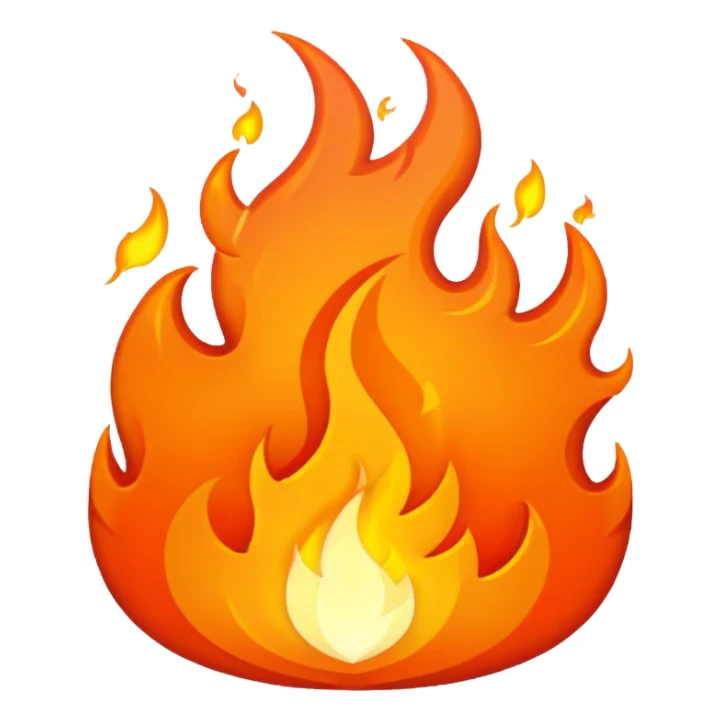 me un fuego pixeleado sticker