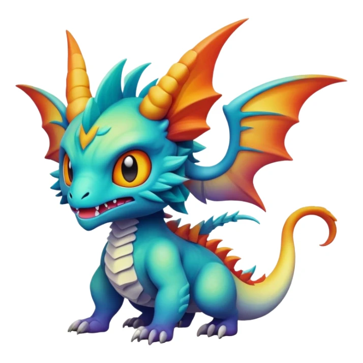  legendary complex detailed gradients aesthetic-Fakémon-creature-scenery sticker