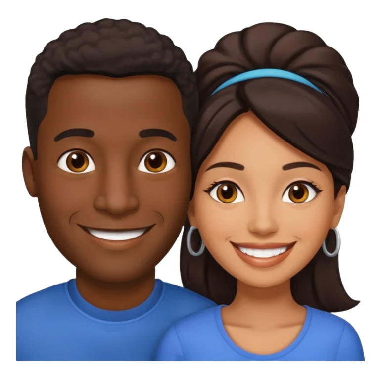 Black boyfriend Latina girlfriend sticker