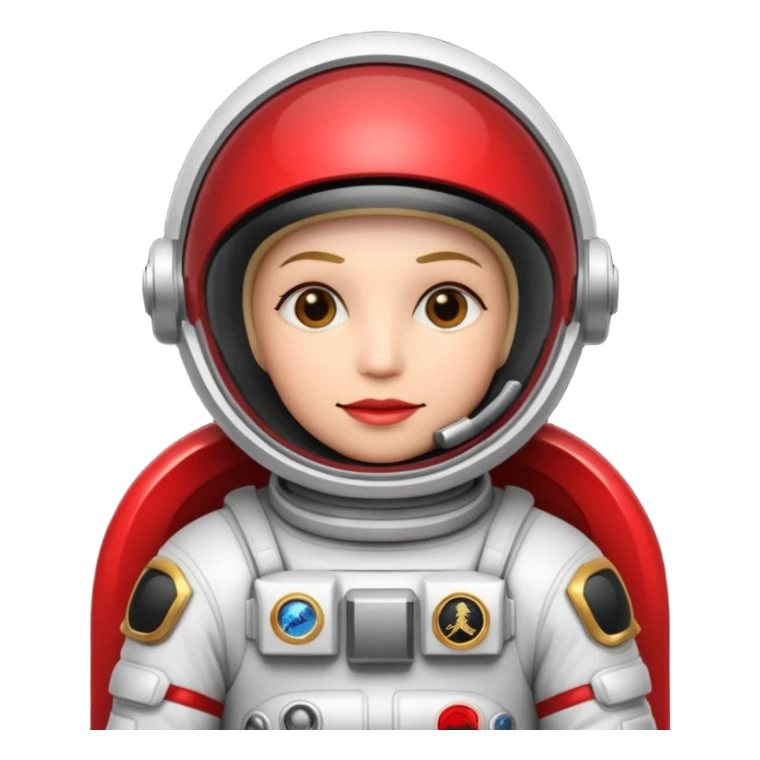 Money astronaut, red and black design, having a logo of "AIOT" sticker