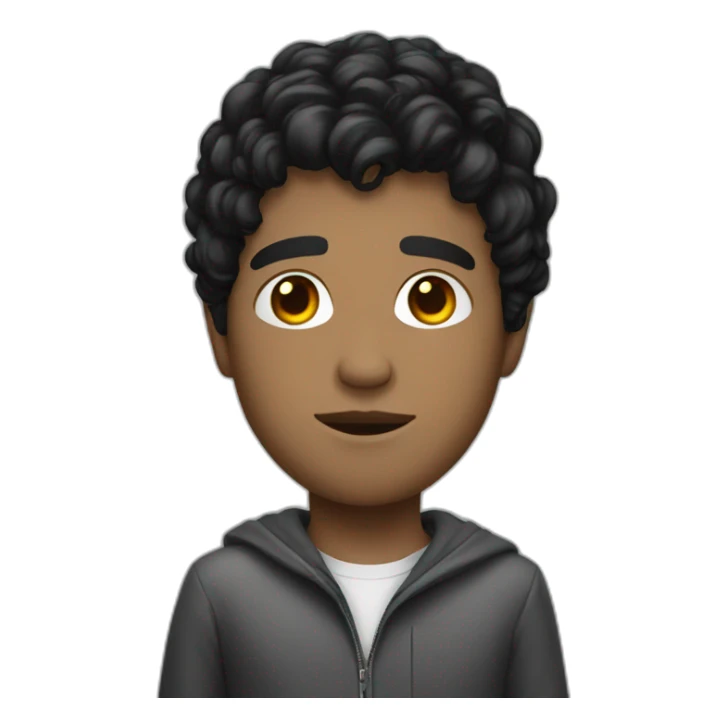 young white guy, black hair, science fiction sticker