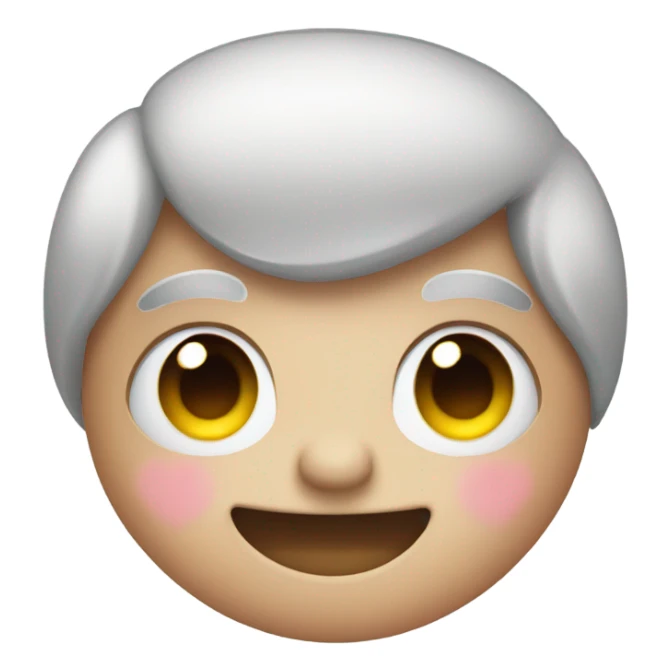 Blushing emoji with heart eyes sticker